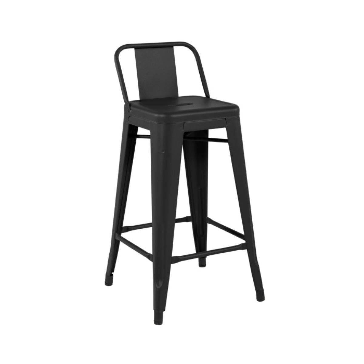 TOLIX H 75 bar stool with backrest and seat height 75cm