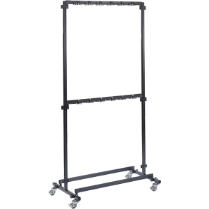 Coat rack with hooks, wheels