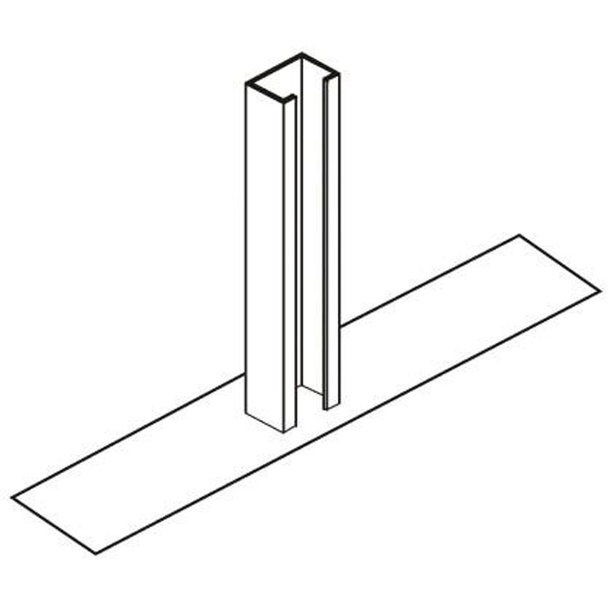 Floor support flat screening