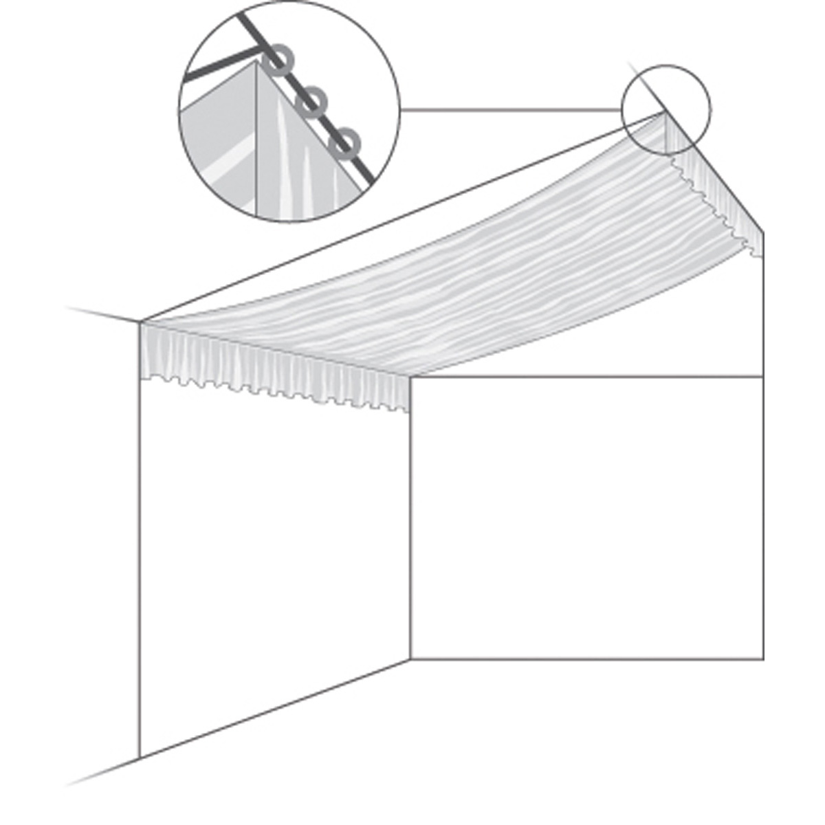 Roof piece 6m rafted