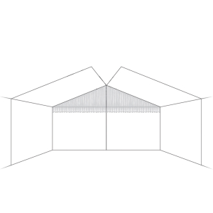 Gable Triangle 6m - Waste Mat incl. valance