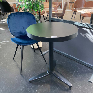 TOP50 bordplade sort - RUND