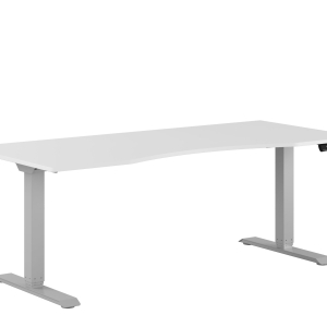 Premium Height Adjustable Table with 2 motors and belly cutout 180x80cm