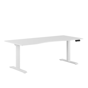 Premium Height Adjustable Table with 2 motors and belly cutout 180x80cm