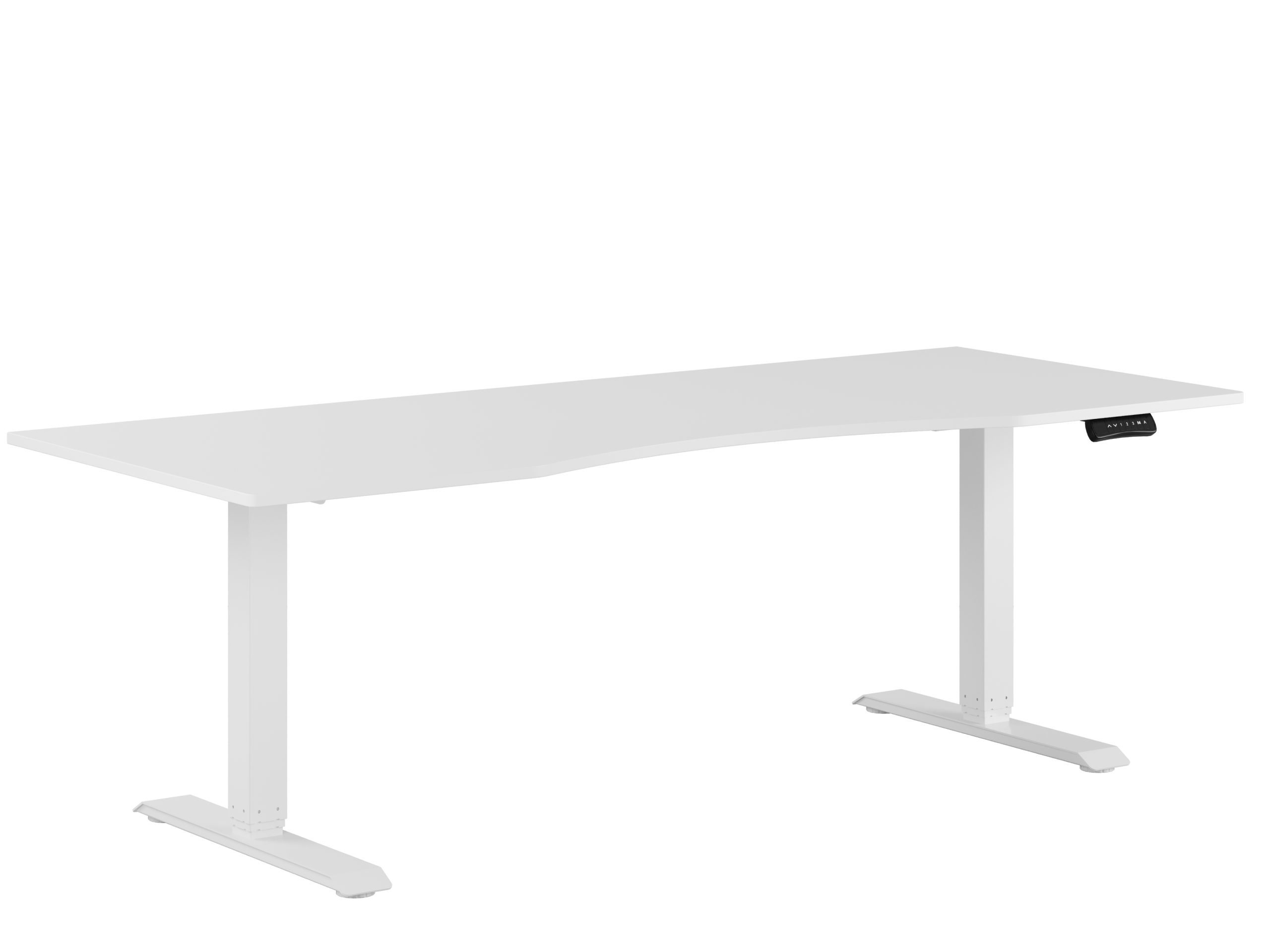 Premium Height Adjustable Table with 2 motors and belly cutout 200x80cm