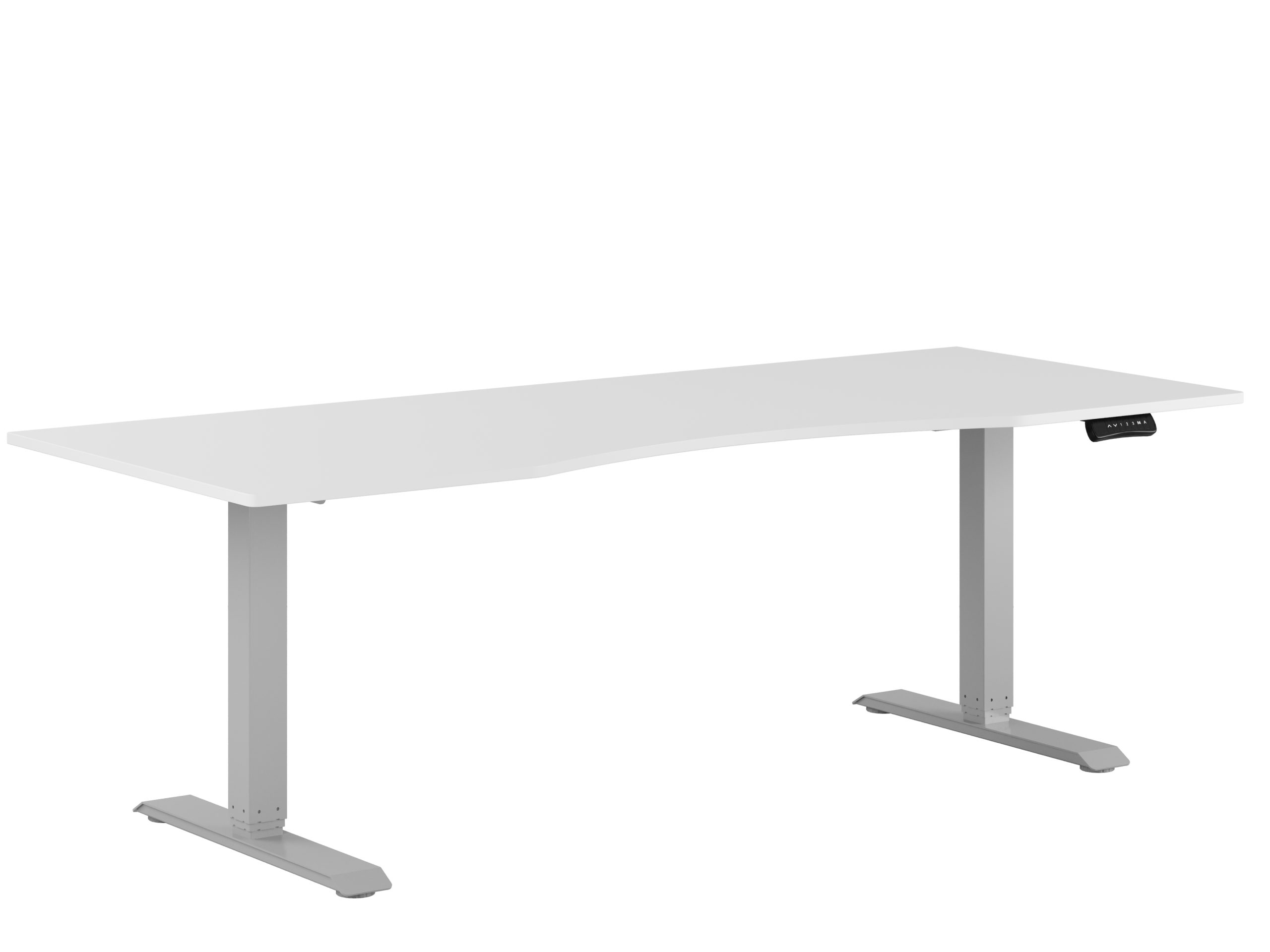 Premium Height Adjustable Table with 2 motors and belly cutout 200x80cm
