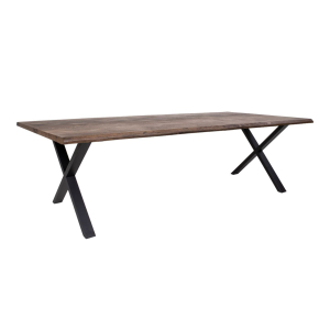 Toulon Restaurant table smoked oiled oak, wavy edge