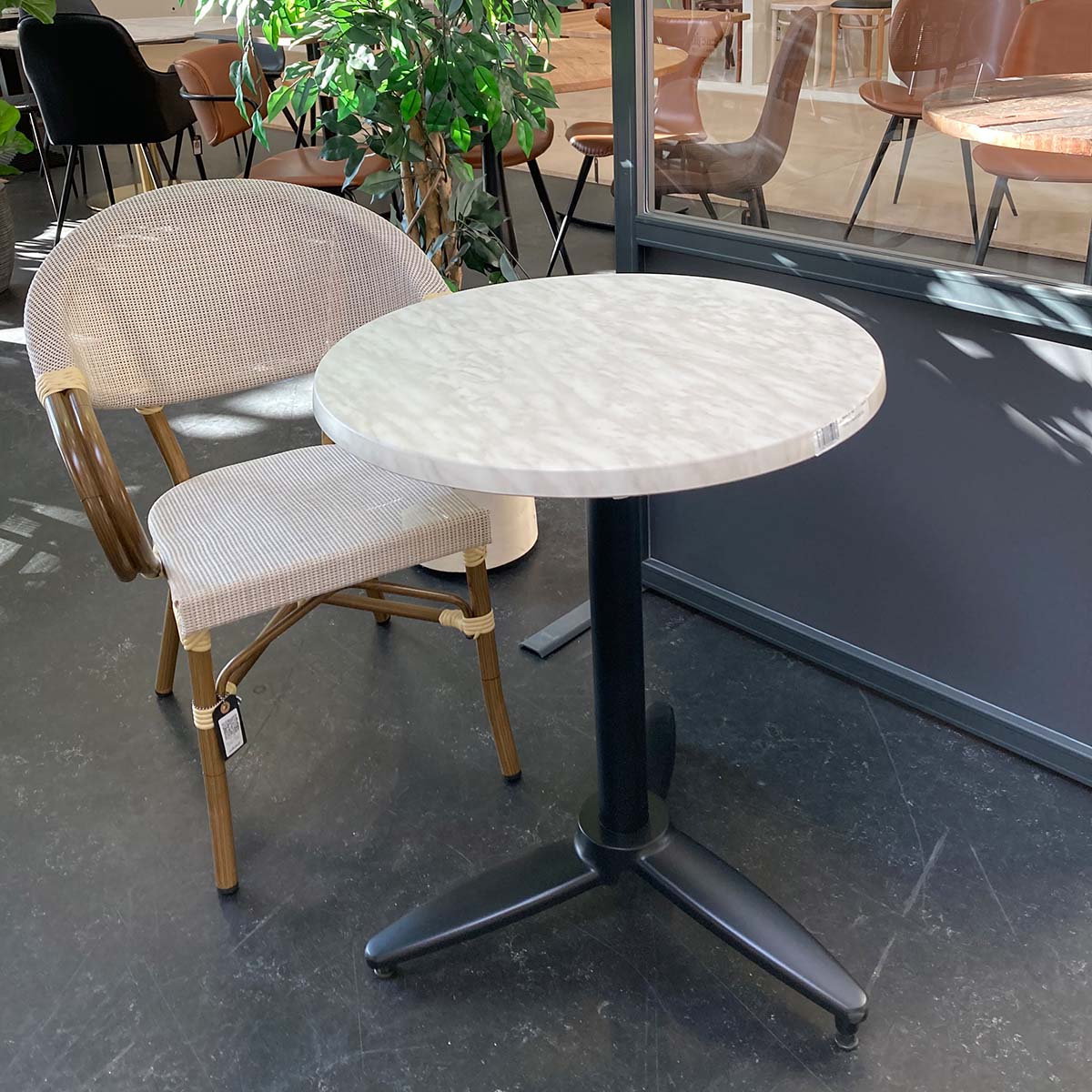 WERZALIT - Marble look round tabletop