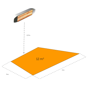 Infrared heat lamp 1500w