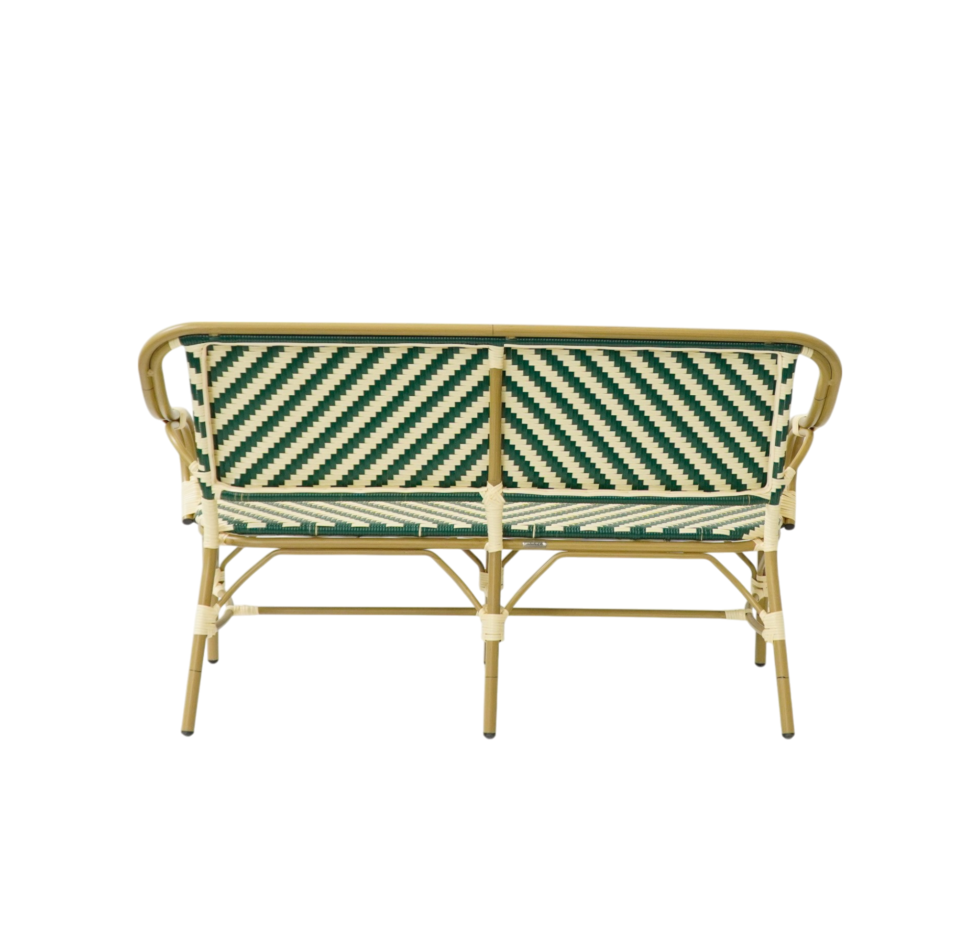 Paris - Cafe bench with armrests - Woven