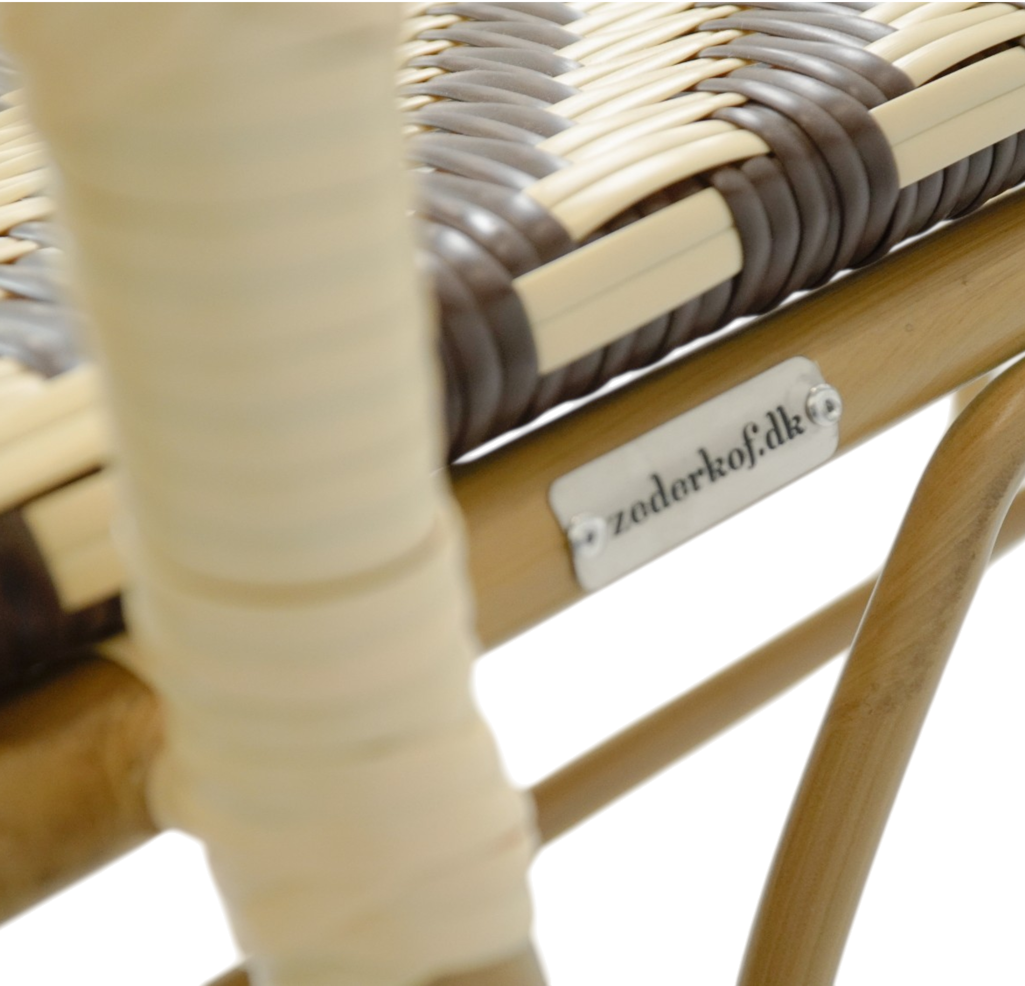 Paris - Cafe bench with armrests - Woven