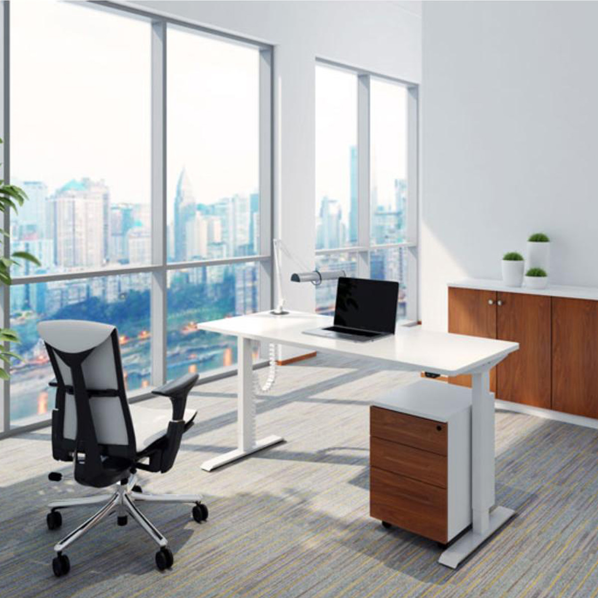 EASY Height Adjustable Table with 1 motor 100x70cm