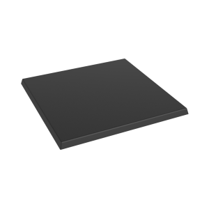 Black square table top
