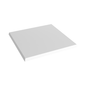 White square table top