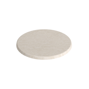Marble look round tabletop