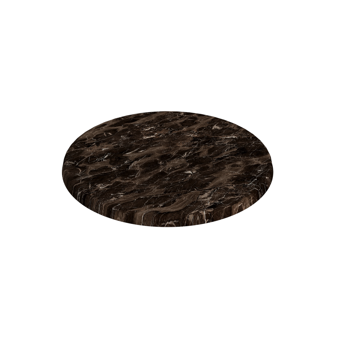 Karacabey marble look round tabletop