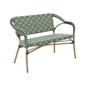 Marseille Cafe bench with armrests