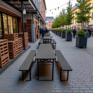 Brau Table/bench set 220x50 cm