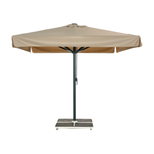 Giant parasol 4x4m complete with valance - Gray Frame