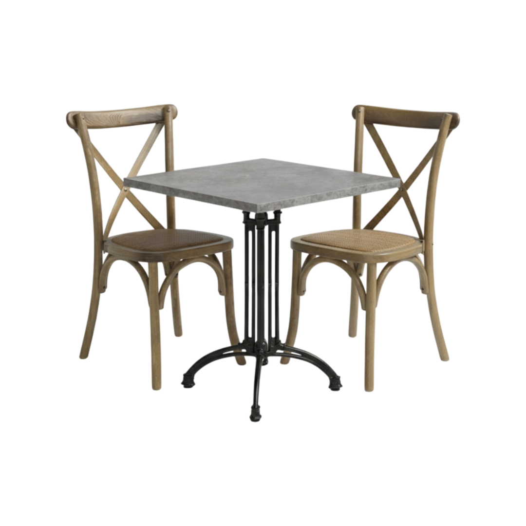 Cafe bundlepack Crossback with wicker