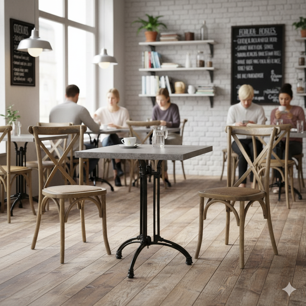Cafe bundlepack Crossback with wicker