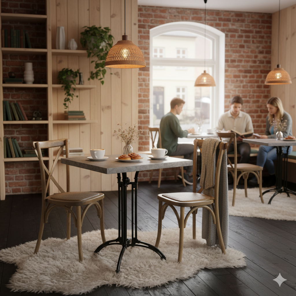 Cafe bundlepack Crossback with wicker