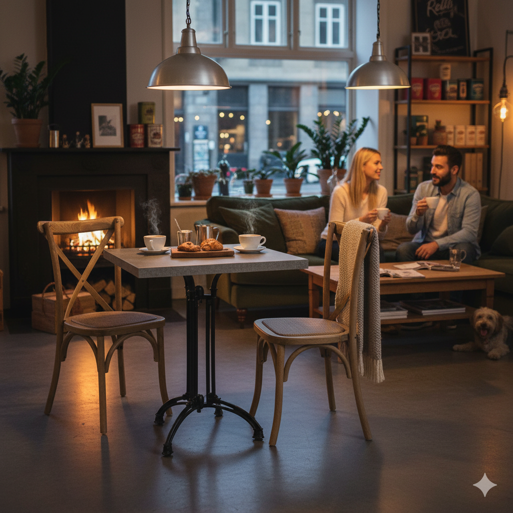 Cafe bundlepack Crossback with wicker