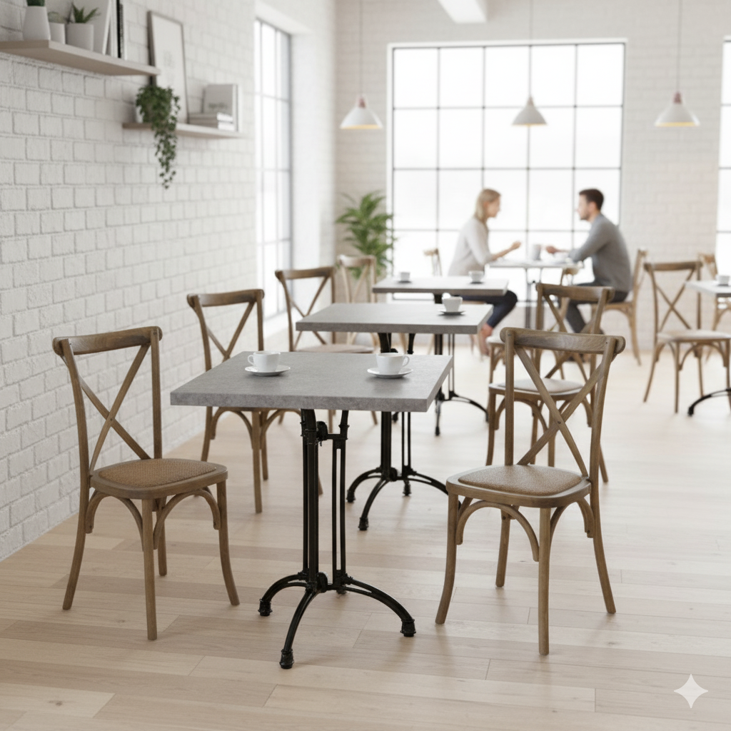 Cafe bundlepack Crossback with wicker