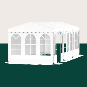 Party Tent Complete 3 x 9 mtr. WHITE