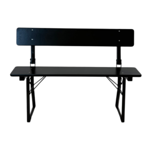 Standard balcony bench with backrest 25×120 cm