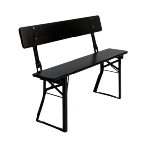 Standard balcony bench with backrest 25×120 cm