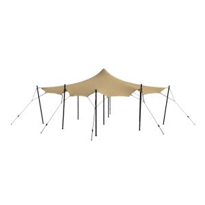 Stretch tent 6x6m - SAND - Complete