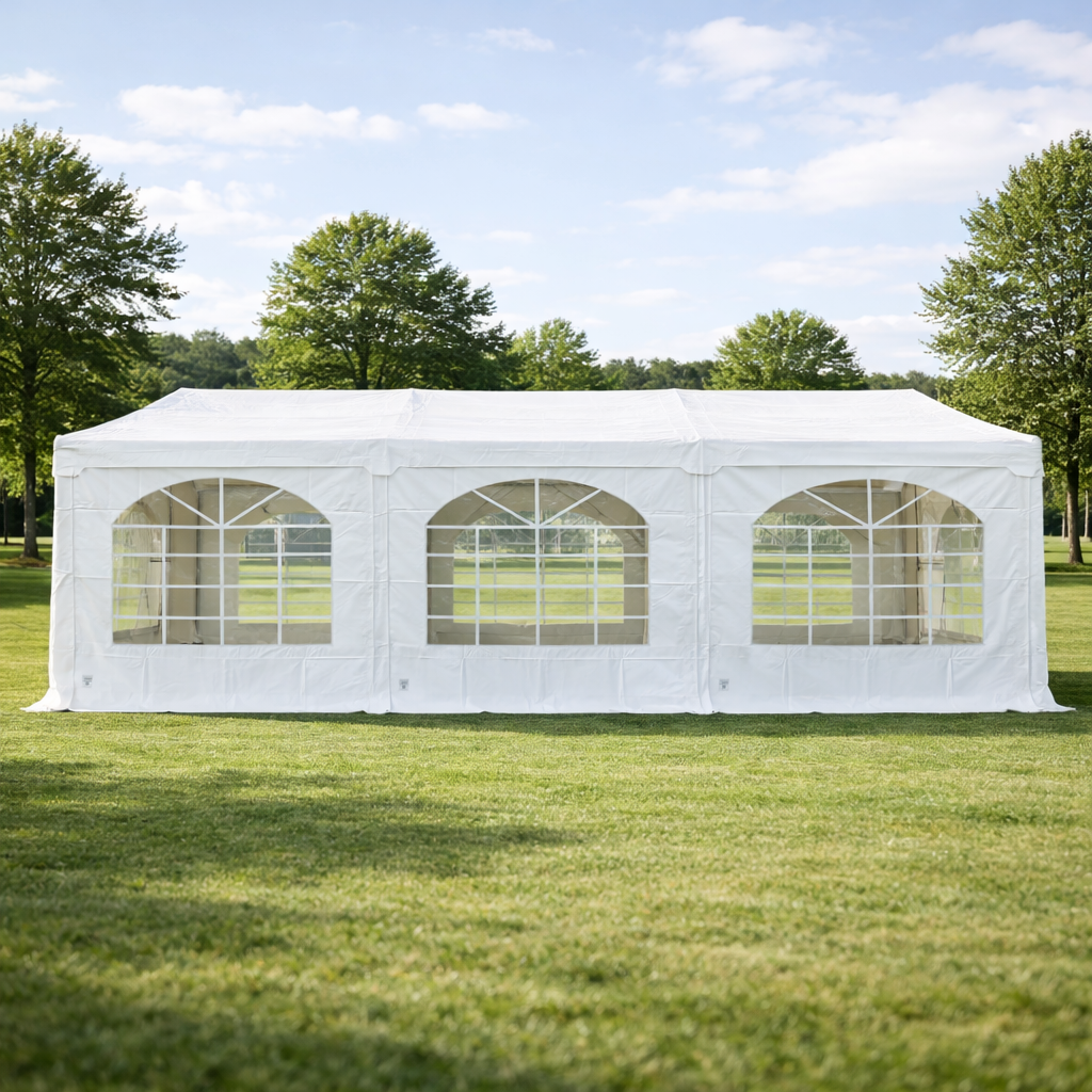 Stretch tent 6x6m - SAND - Complete