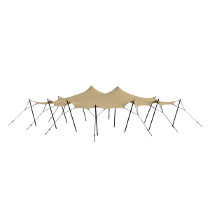 Stretch tent 9x12m - SAND - Complete