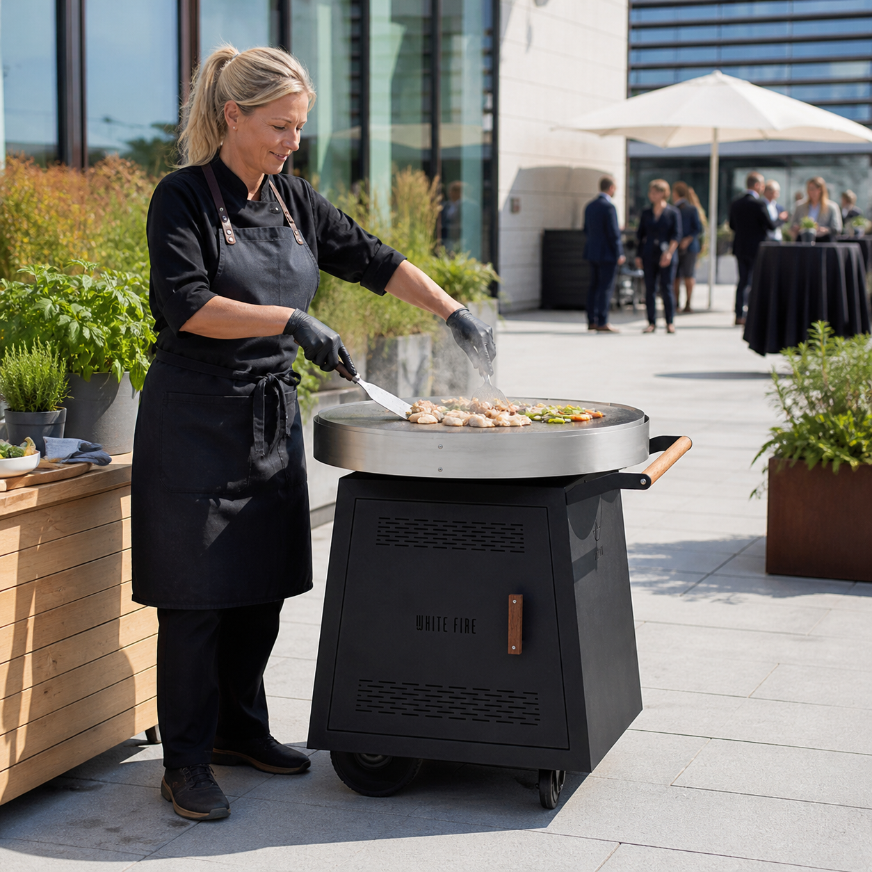 Blaze, White Fire Gas Grill