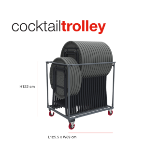 Zown - Cocktail table - 80cm table trolley
