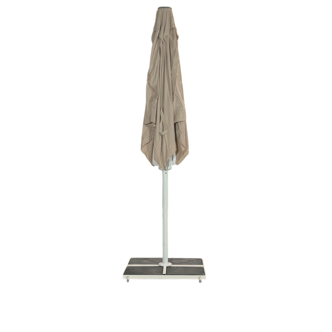 Giant parasol 5x5m complete with valance - White Frame