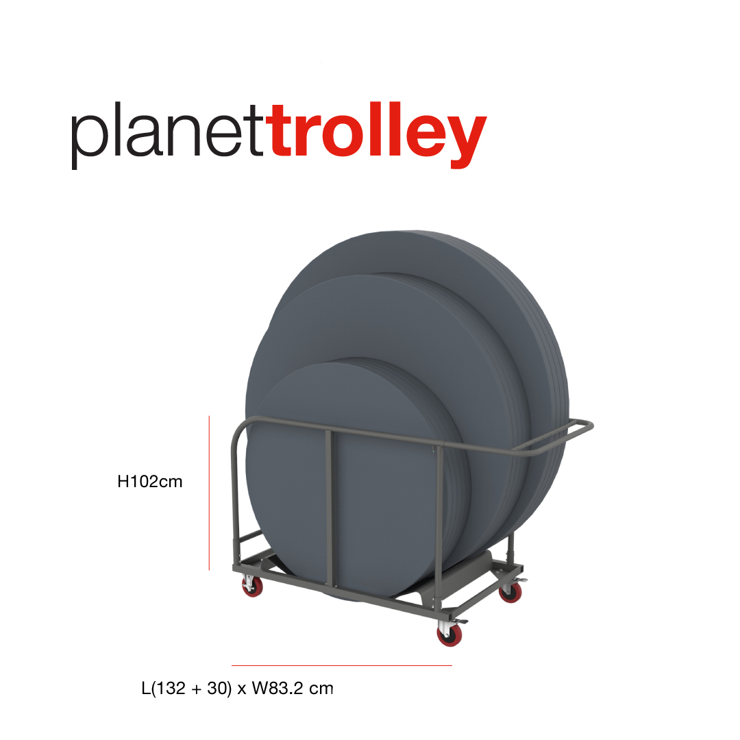 Zown plastic table Planet table trolley