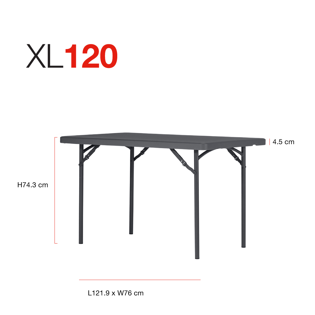 Zown New Classic - foldable table XL 120x76 cm