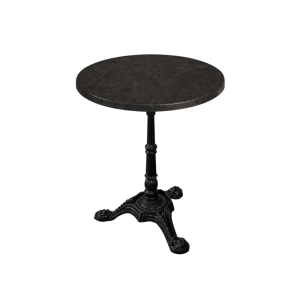 Gray marble-look tabletop round