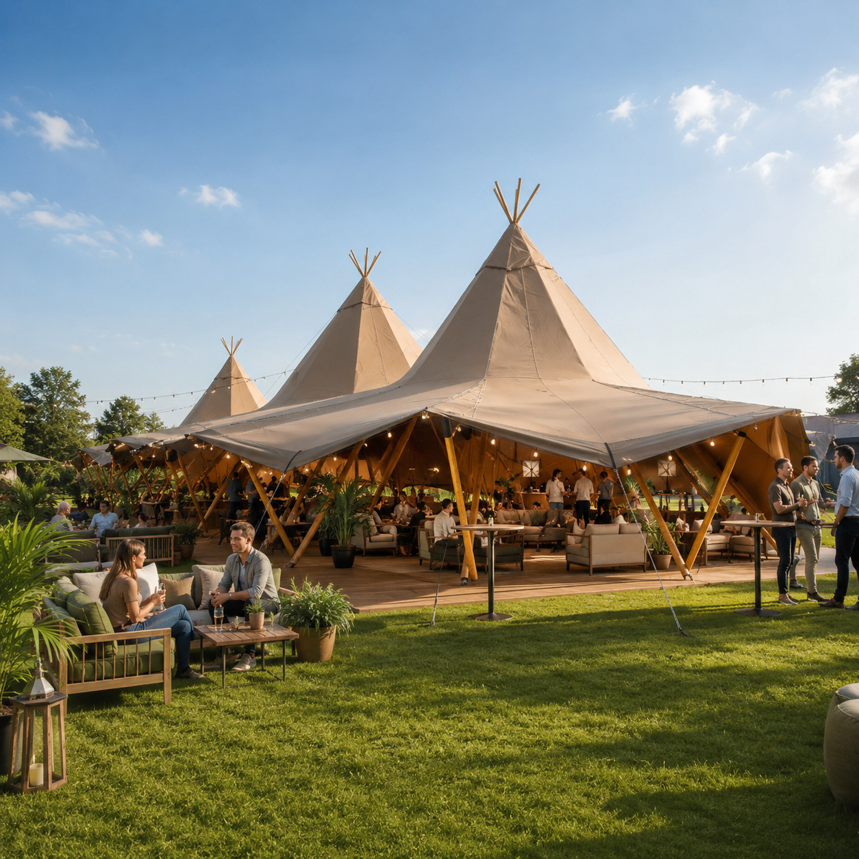 Teepee Ø8m Canvas