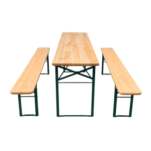 Standard table/bench set 220x50cm Natural color