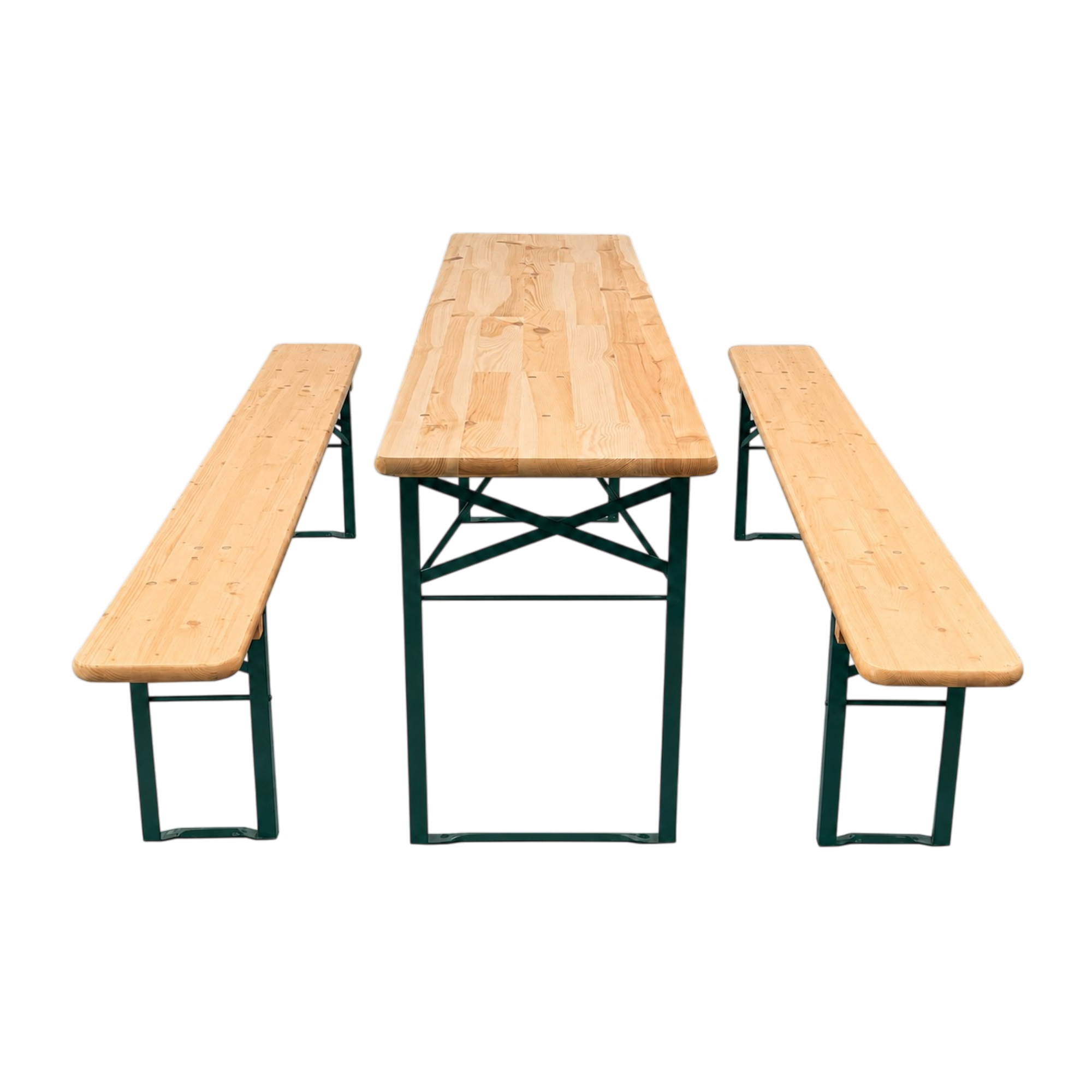 Standard table/bench set 220x50cm Natural color