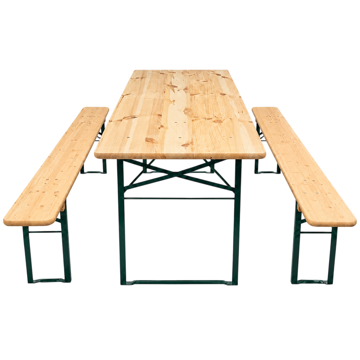 Standard table/bench set 220x80cm Natural color