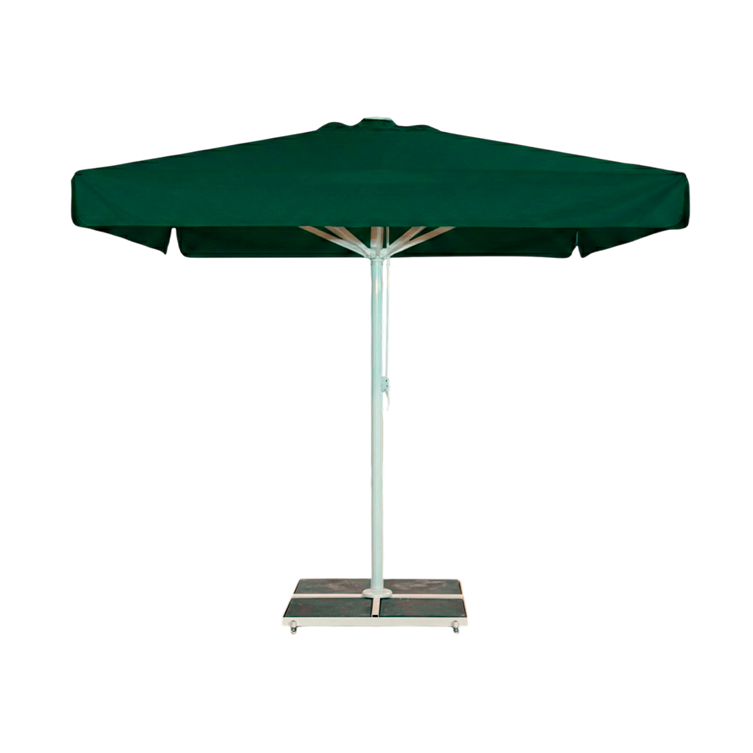 Giant parasol 3x3m complete with valance - White Frame