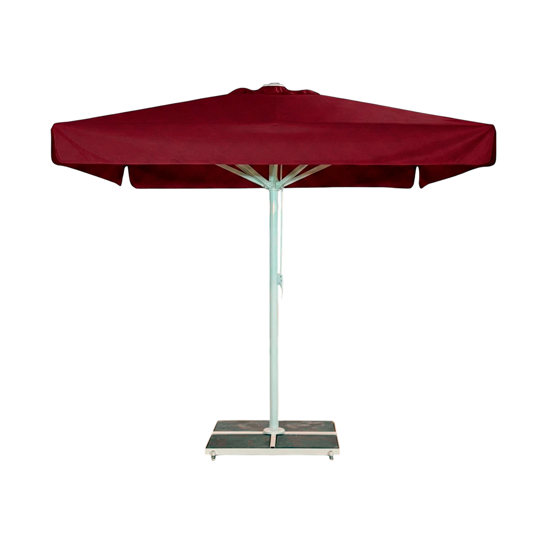 Giant parasol 3x3m complete with valance - White Frame
