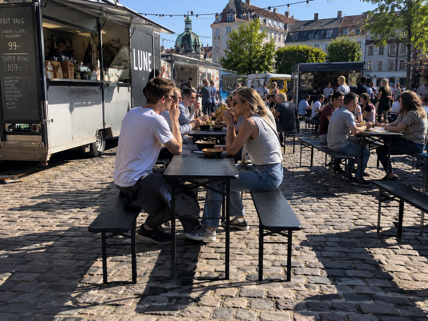 Brau Table/bench set 220x50 cm