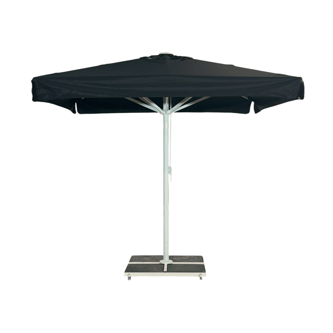 Giant parasol 3x3m complete with valance - White Frame