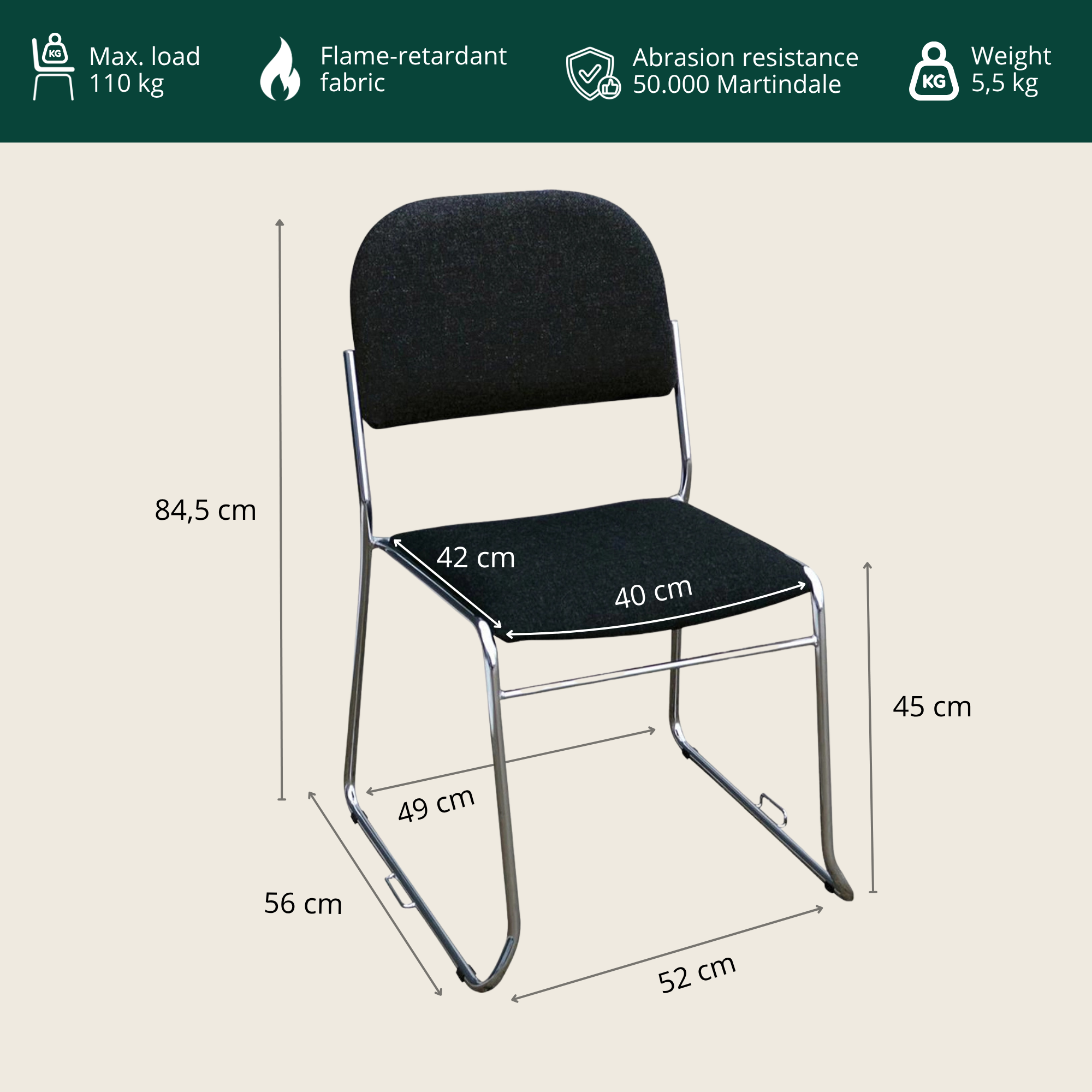 TREND chair upholstery with connector