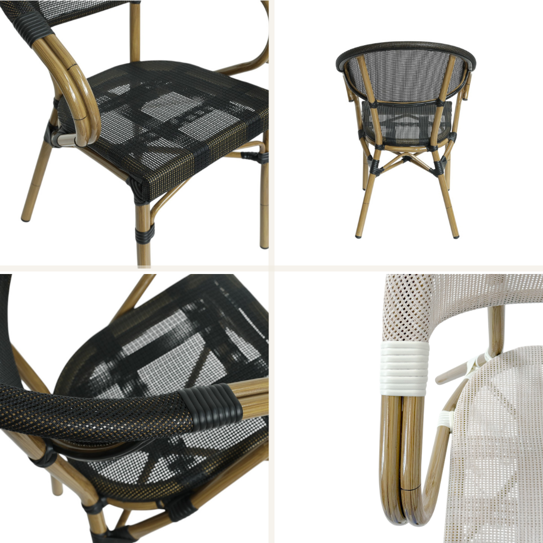 Paris 2 - Café chair with armrests